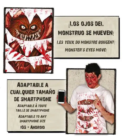 Maglietta MOSTRO con APP - tuttocostumi.it