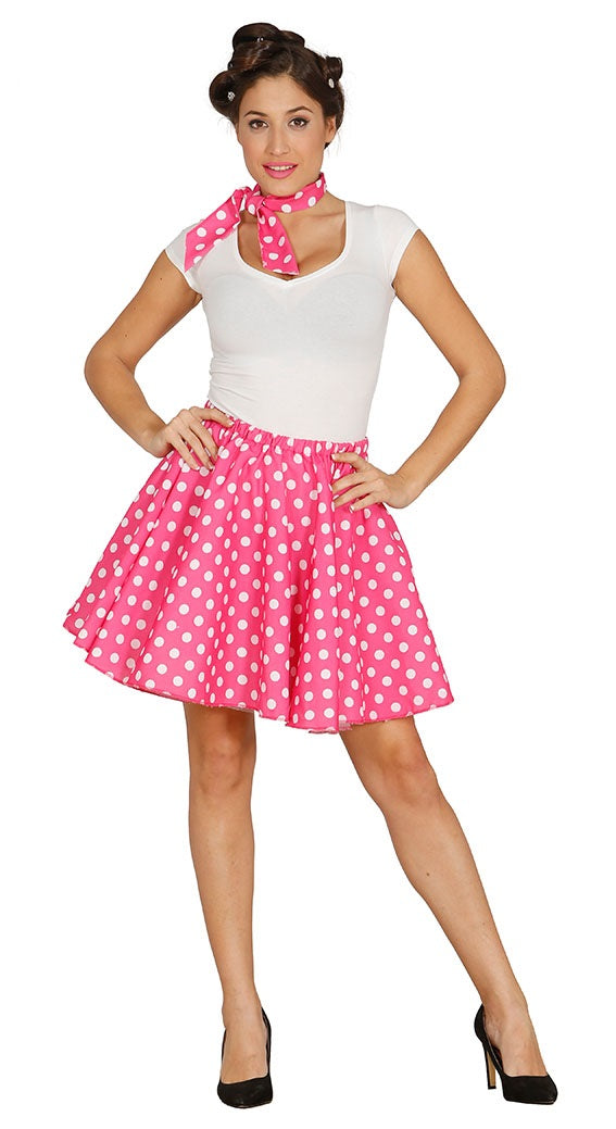 Gonna e fascia anni '50 Fucsia di Guirca - tuttocostumi.it