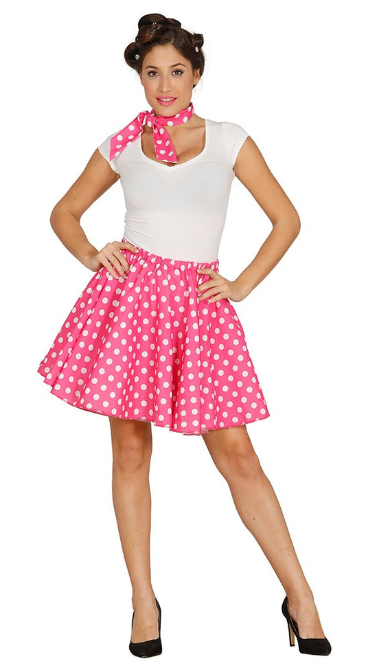 Gonna e fascia anni '50 Fucsia di Guirca - tuttocostumi.it