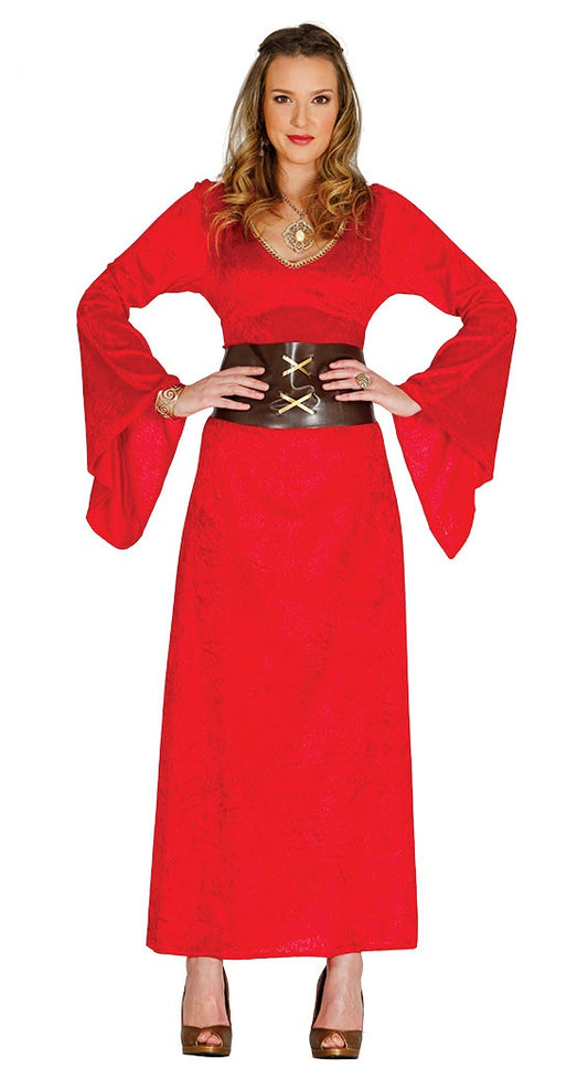 Costume REGINA ROSSA MEDIEVALE di Guirca - tuttocostumi.it