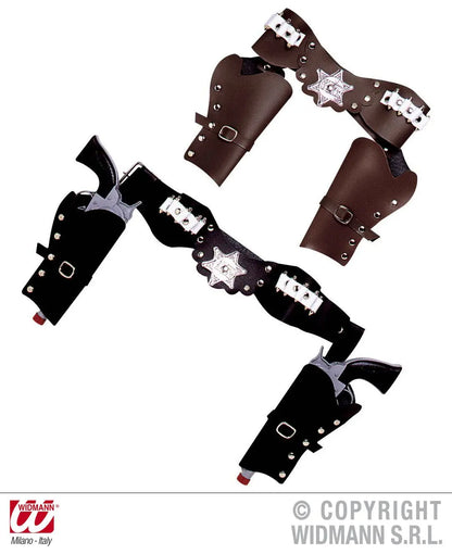 Cinturone COWBOY CON DOPPIA FONDINA lusso - tuttocostumi.it