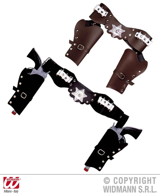 Cinturone COWBOY CON DOPPIA FONDINA lusso - tuttocostumi.it