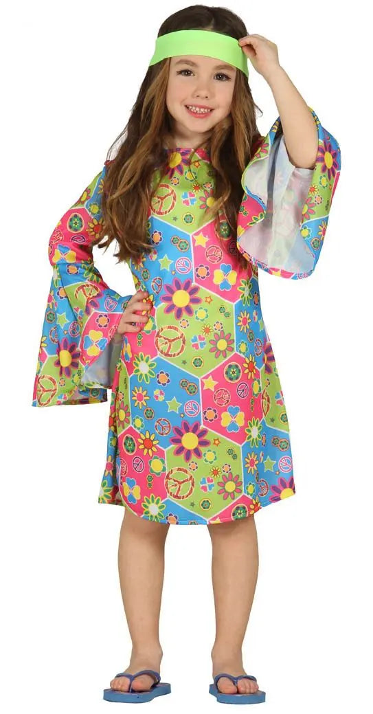Costume HIPPIE GIRL SCANZONATA - tuttocostumi.it