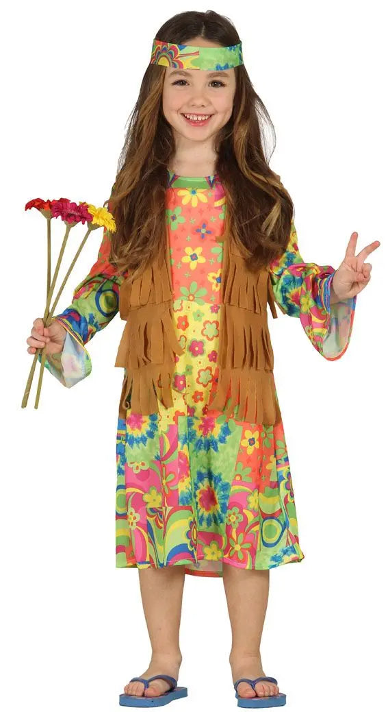 Costume HIPPIE GIRL dei fiori - tuttocostumi.it