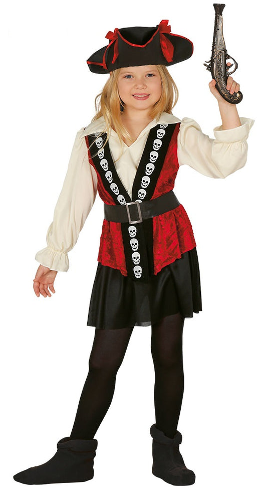 Costume PIRATESSA COMBATTIVA bambina di Guirca - tuttocostumi.it