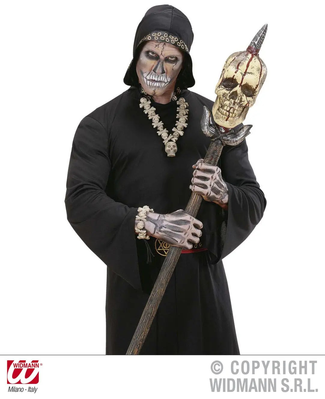 Braccialetto teschi e ossa incrociate - tuttocostumi.it