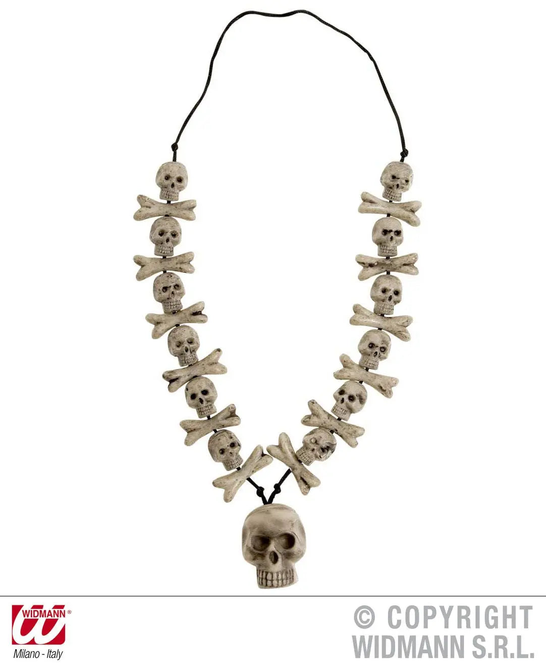 Collana teschi e ossa incrociate - tuttocostumi.it