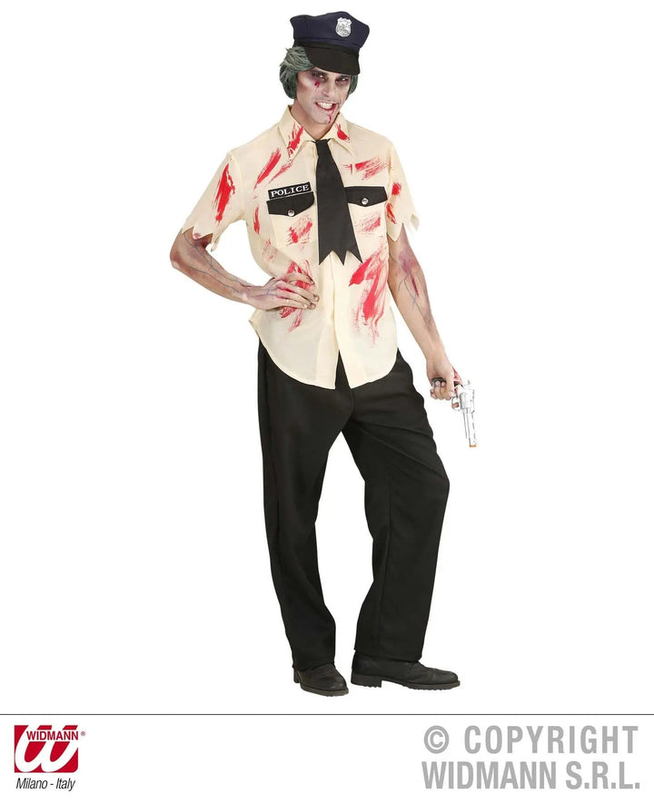 Costume POLIZIOTTO ZOMBIE lusso - tuttocostumi.it