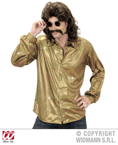 Camicia in tessuto olografico ORO - tuttocostumi.it