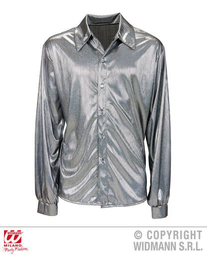 Camicia TESSUTO OLOGRAFICO ARGENTO di Widmann - tuttocostumi.it