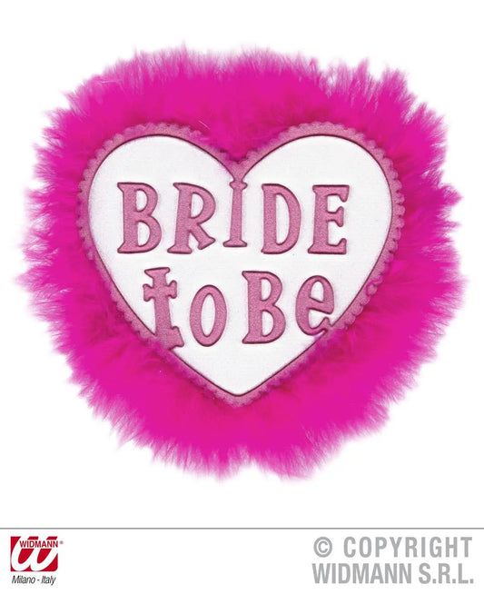 Spilla BRIDE TO BE bianca - tuttocostumi.it