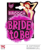 Spilla BRIDE TO BE nera