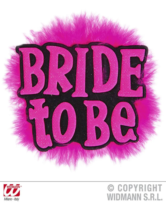 Spilla BRIDE TO BE nera - tuttocostumi.it