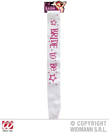 Fascia BRIDE TO BE in raso - tuttocostumi.it