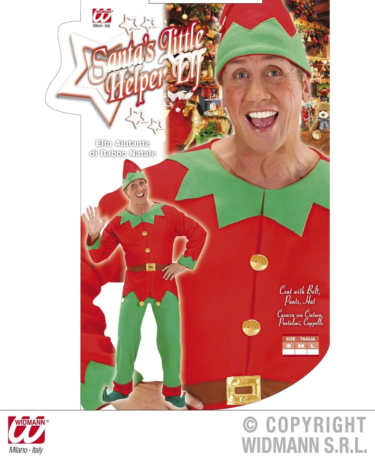 Costume AIUTANTE DI BABBO NATALE uomo - tuttocostumi.it