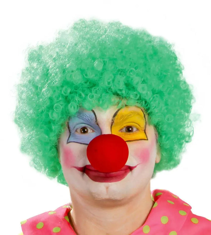 Parrucca riccia VERDE - tuttocostumi.it