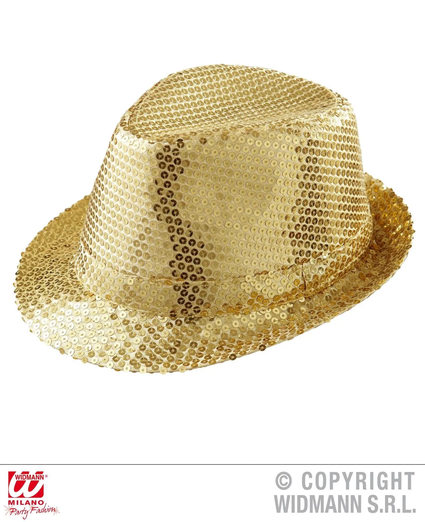 Cappello FEDORA IN PAILLETTES ORO - tuttocostumi.it