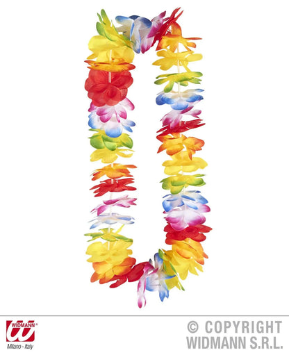 Collana HAWAIANA MULTICOLORE lusso - tuttocostumi.it