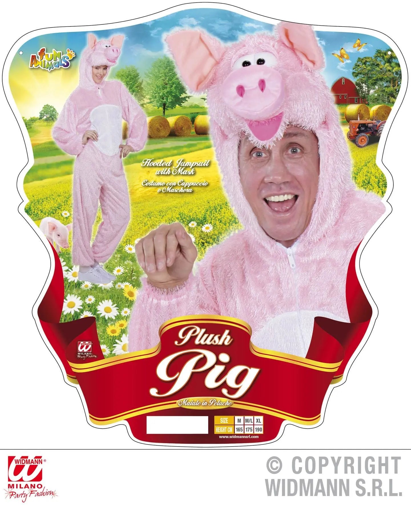 Costume MAIALE IN PELUCHE - tuttocostumi.it
