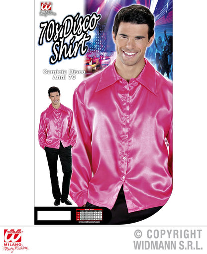 Camicia DISCO ANNI 70 rosa di Widmann - tuttocostumi.it