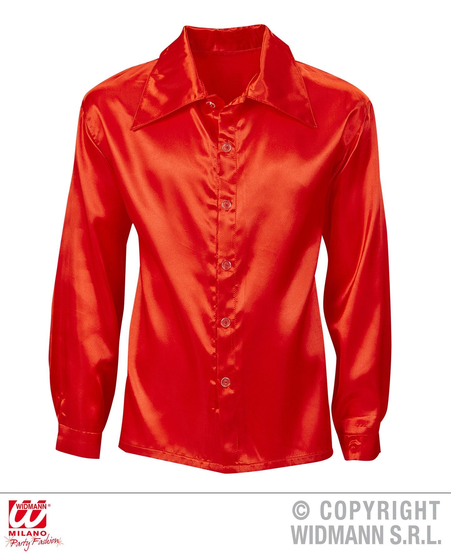 Camicia DISCO ANNI 70 rossa di Widmann - tuttocostumi.it