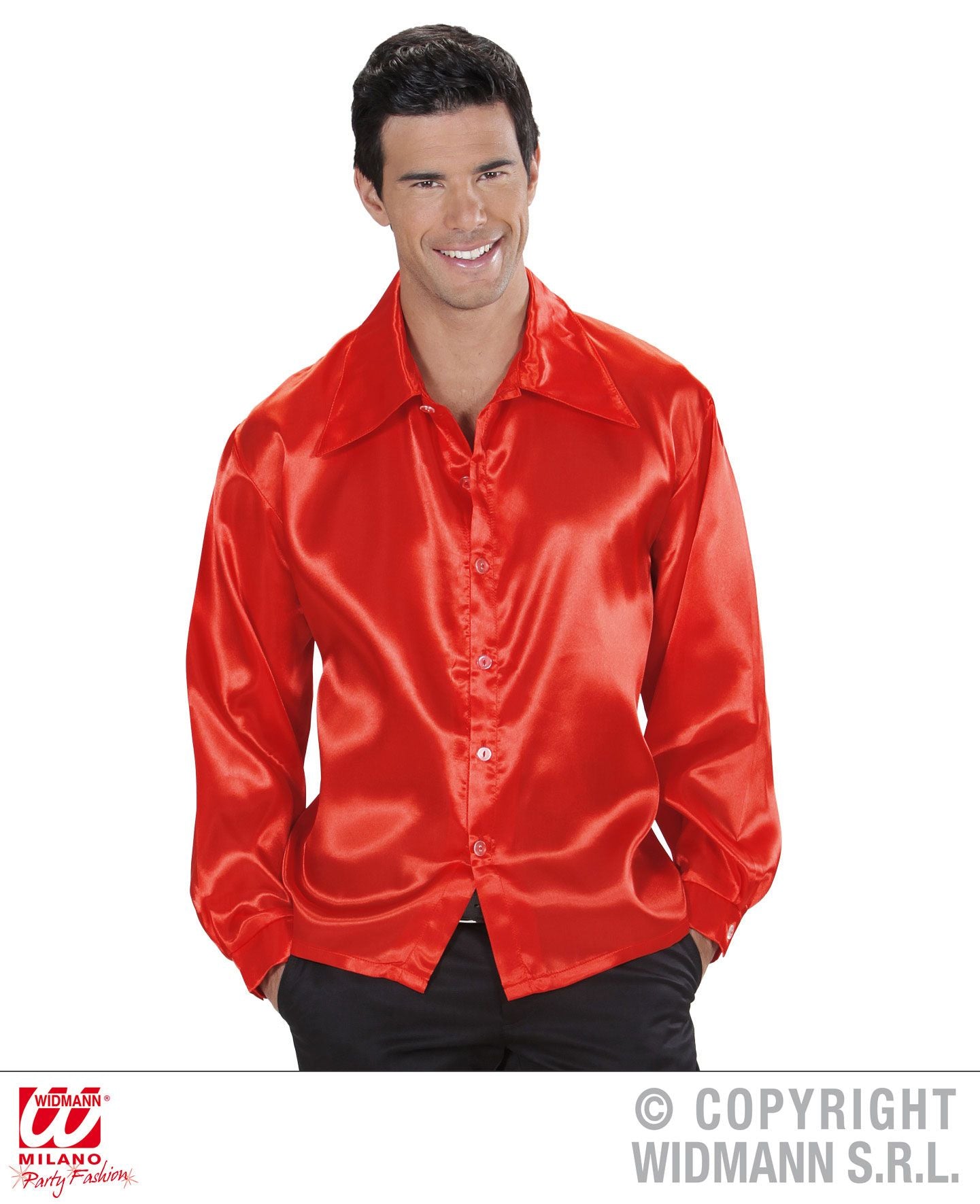Camicia DISCO ANNI 70 rossa XL di Widmann - tuttocostumi.it