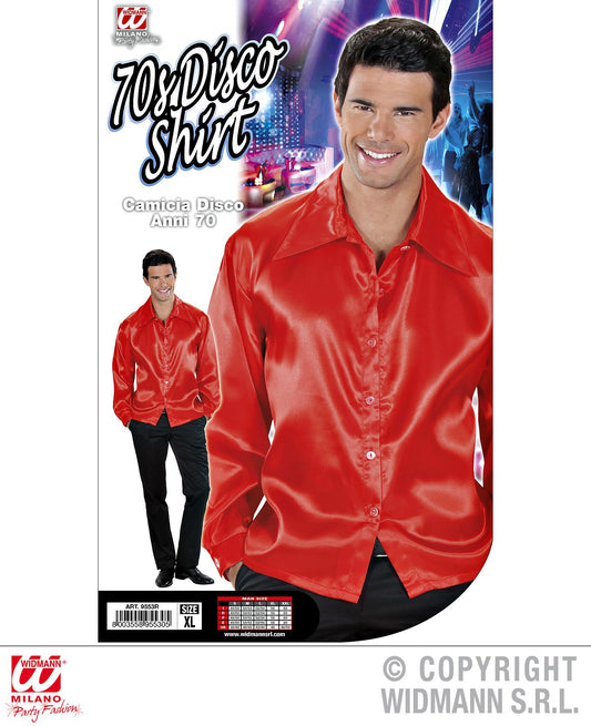 Camicia DISCO ANNI 70 rossa XL di Widmann - tuttocostumi.it