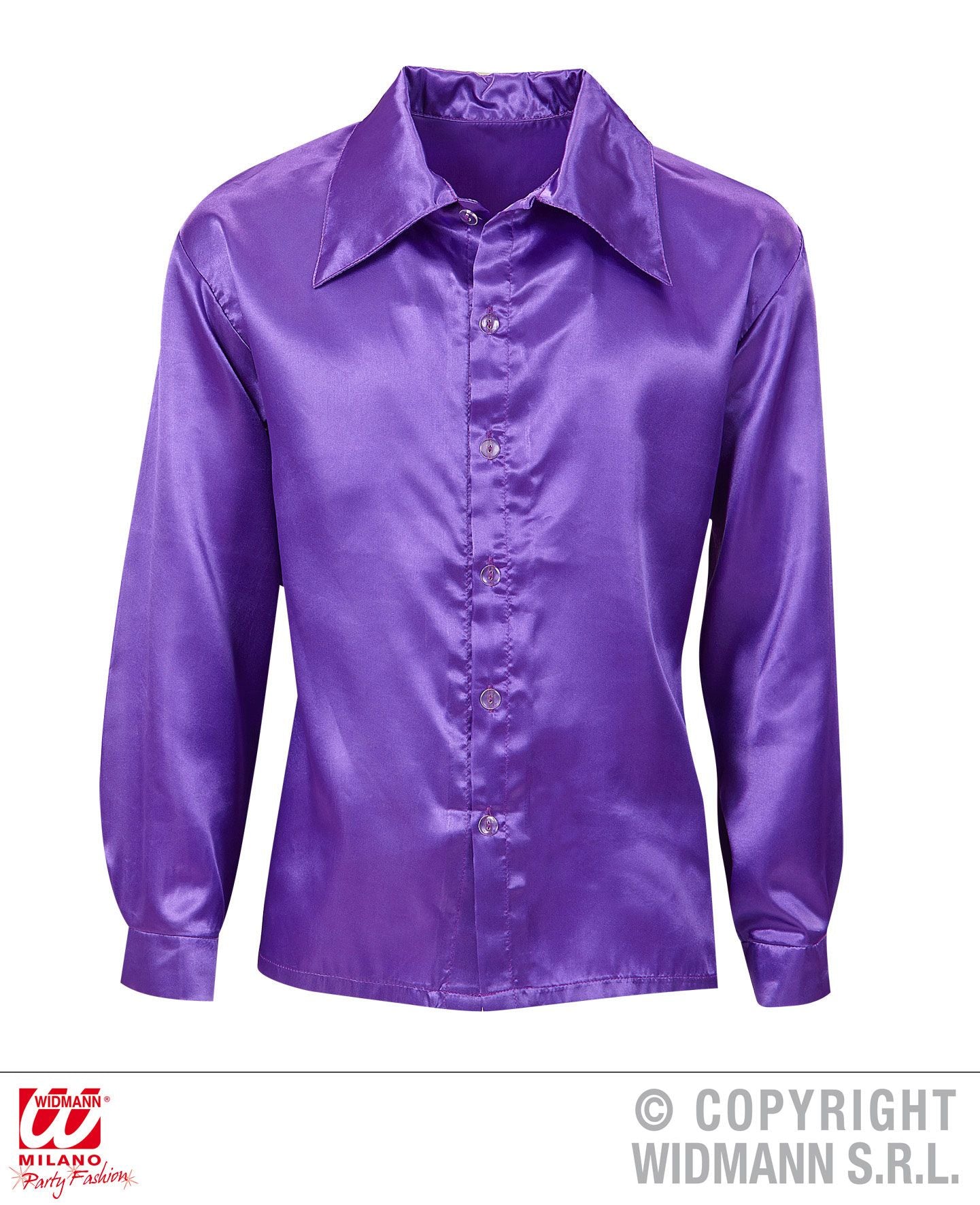 Camicia DISCO ANNI 70 viola di Widmann - tuttocostumi.it