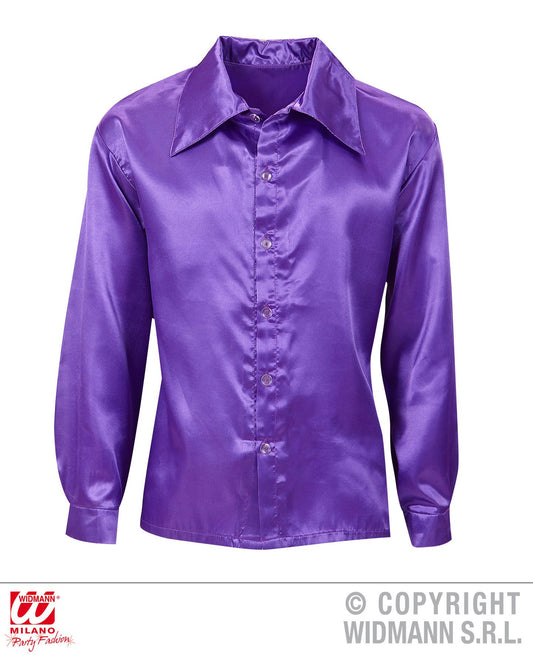 Camicia DISCO ANNI 70 viola di Widmann - tuttocostumi.it