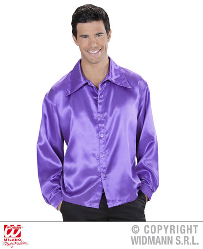 Camicia DISCO ANNI 70 viola di Widmann - tuttocostumi.it
