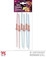 Cannucce a righe CON WILLY set da 6