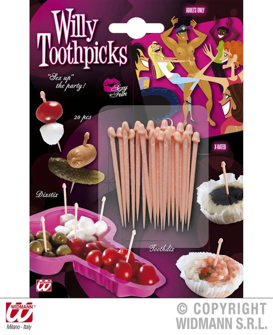 Set da 12 stecchini WILLY - tuttocostumi.it