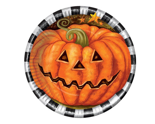 Piatti carta decorazione ZUCCA 22 cm di Atosa - tuttocostumi.it