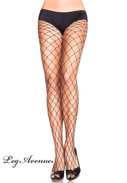 Collant a rete maglia extra larga di Leg Avenue - tuttocostumi.it