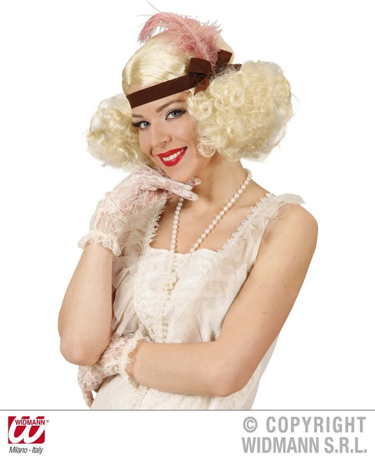 Parrucca CHARLESTON ANNI RUGGENTI PLATINO - tuttocostumi.it