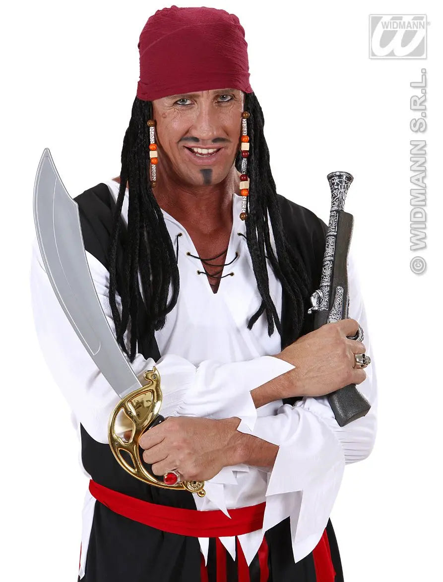 Bandana pirata dei caraibi con Dreadlocks di Widmann - tuttocostumi.it