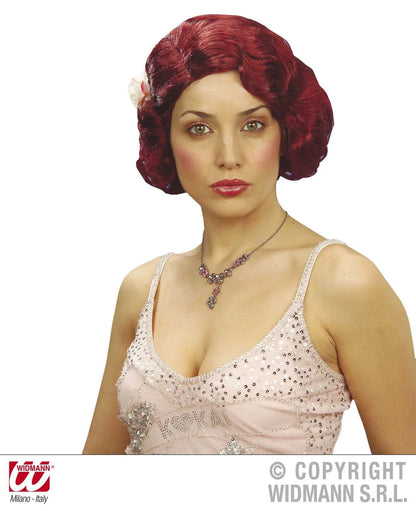 Parrucca ANNI 50 CON ROSA - tuttocostumi.it