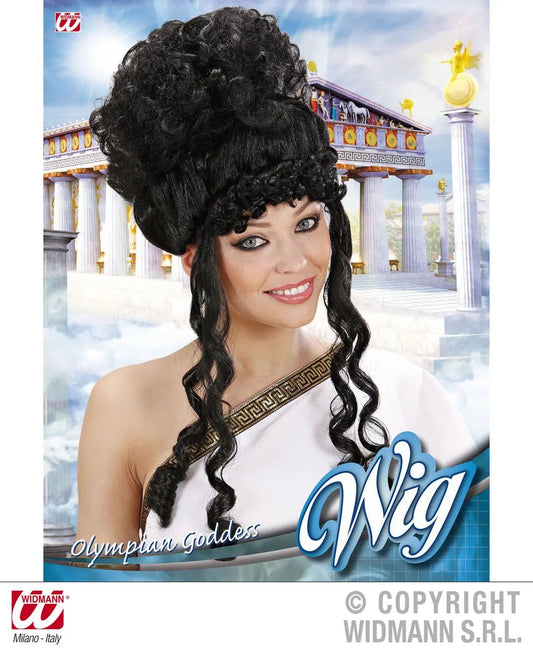 Parrucca DEA DELL'OLIMPO nera - tuttocostumi.it