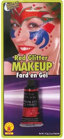 Trucco gel glitter rosso - tuttocostumi.it