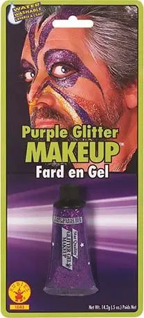 Trucco gel glitter viola - tuttocostumi.it