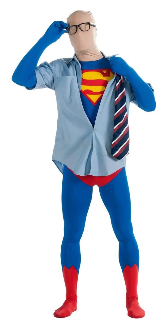 Costume SUPERMAN tuta 2nd Skin adulto - tuttocostumi.it