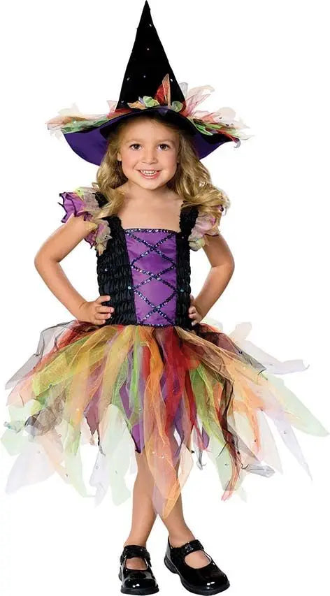 Costume STREGA MULTICOLORE - tuttocostumi.it