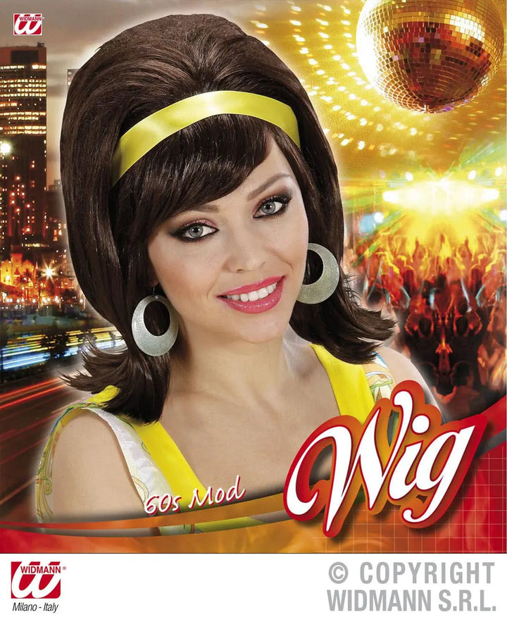 Parrucca MOD ANNI 60 castana - tuttocostumi.it