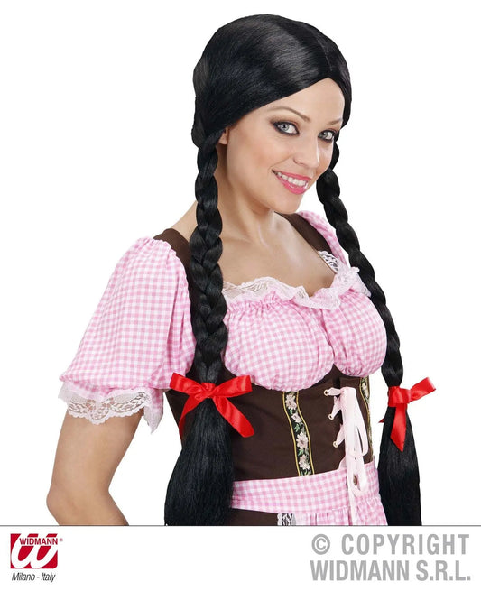 Parrucca GRETEL nera - tuttocostumi.it