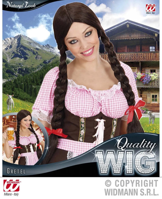 Parrucca GRETEL castana - tuttocostumi.it