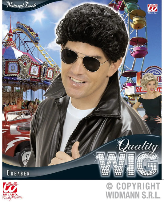 Parrucca GREASER nera - tuttocostumi.it