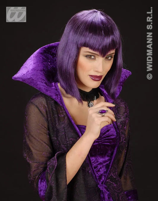 Parrucca GOTHIC VAMP Viola di Widmann - tuttocostumi.it