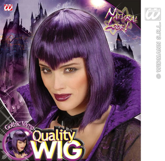 Parrucca GOTHIC VAMP Viola di Widmann - tuttocostumi.it